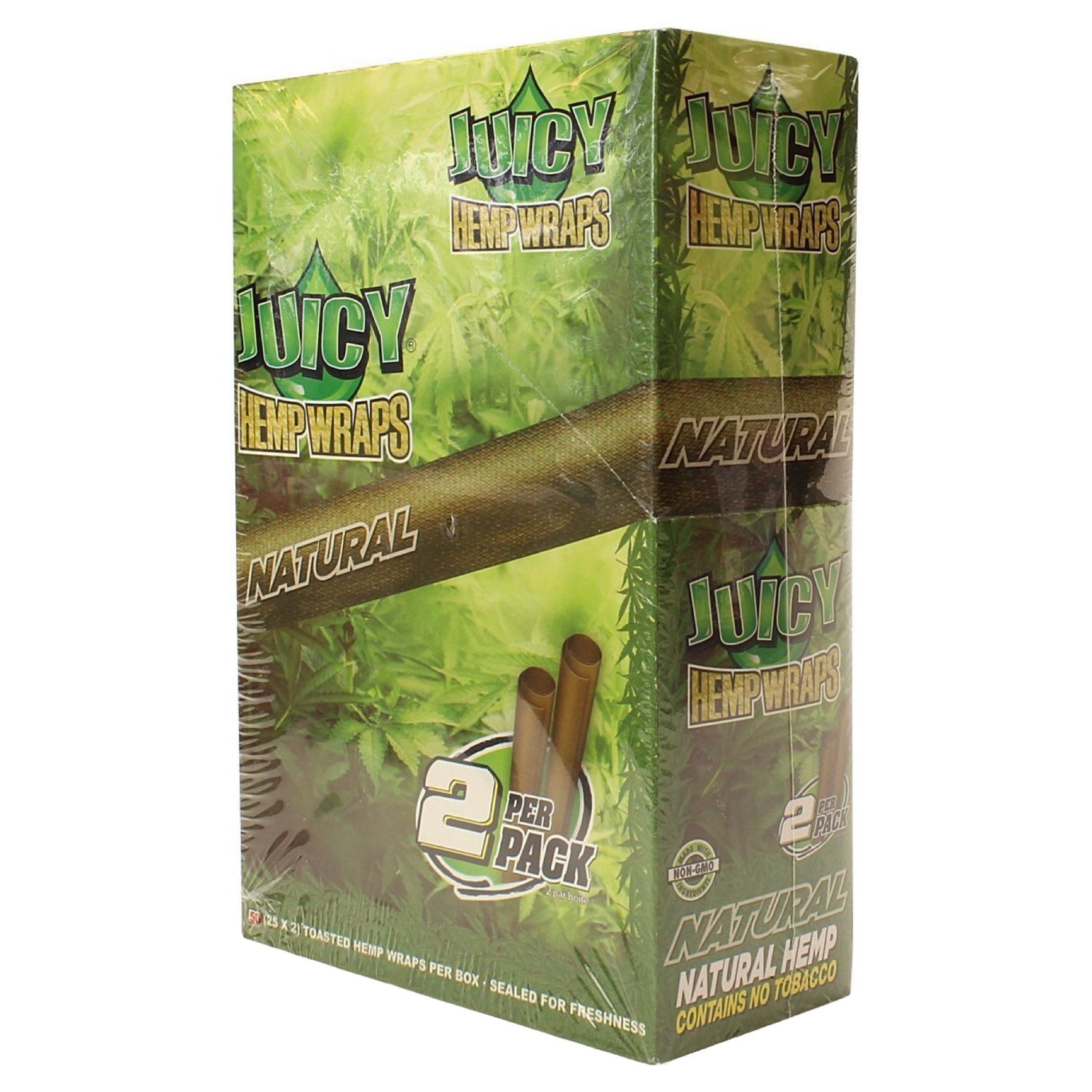Juicy Jay's Natural Hemp Flavored Blunt Wraps (2-Pack) 