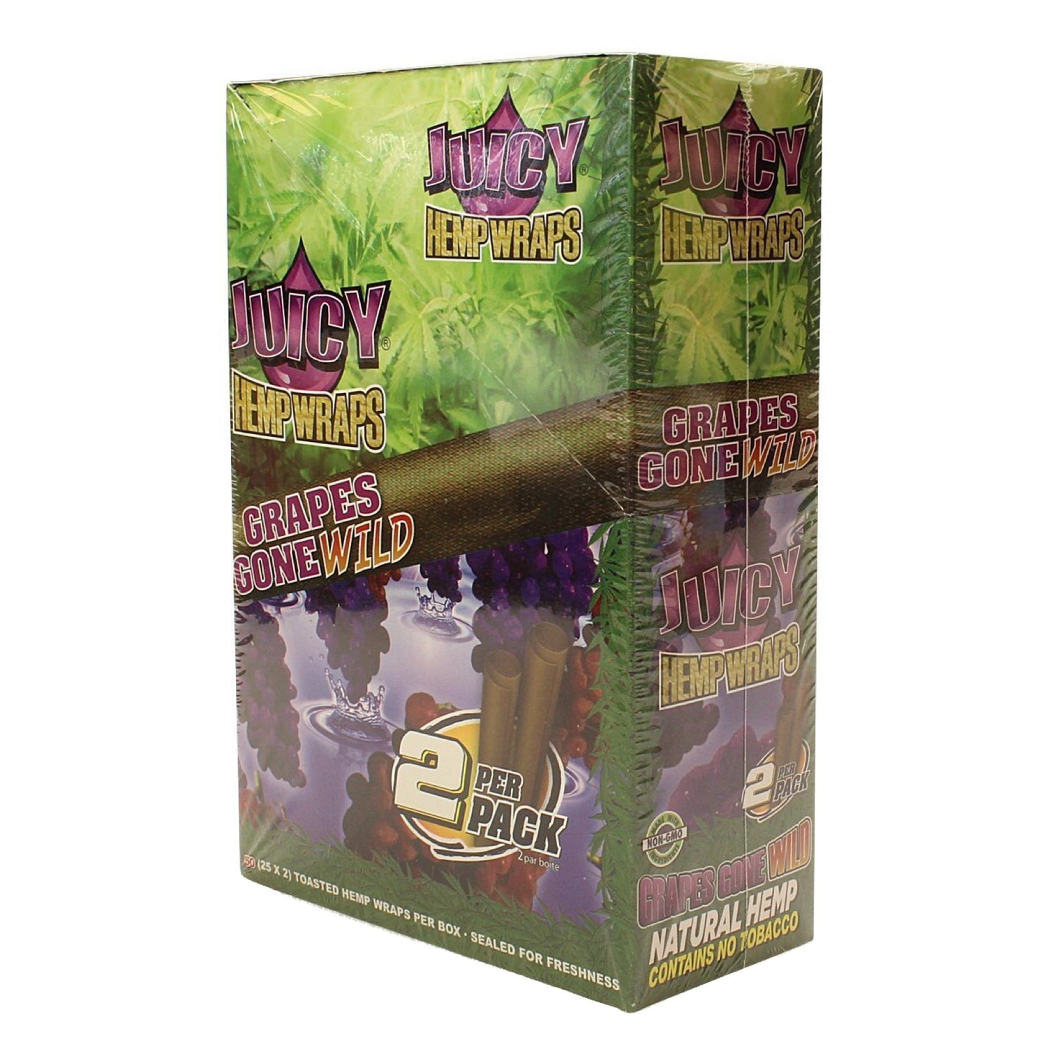 Juicy Jay's Natural Hemp Flavored Blunt Wraps (2-Pack) 