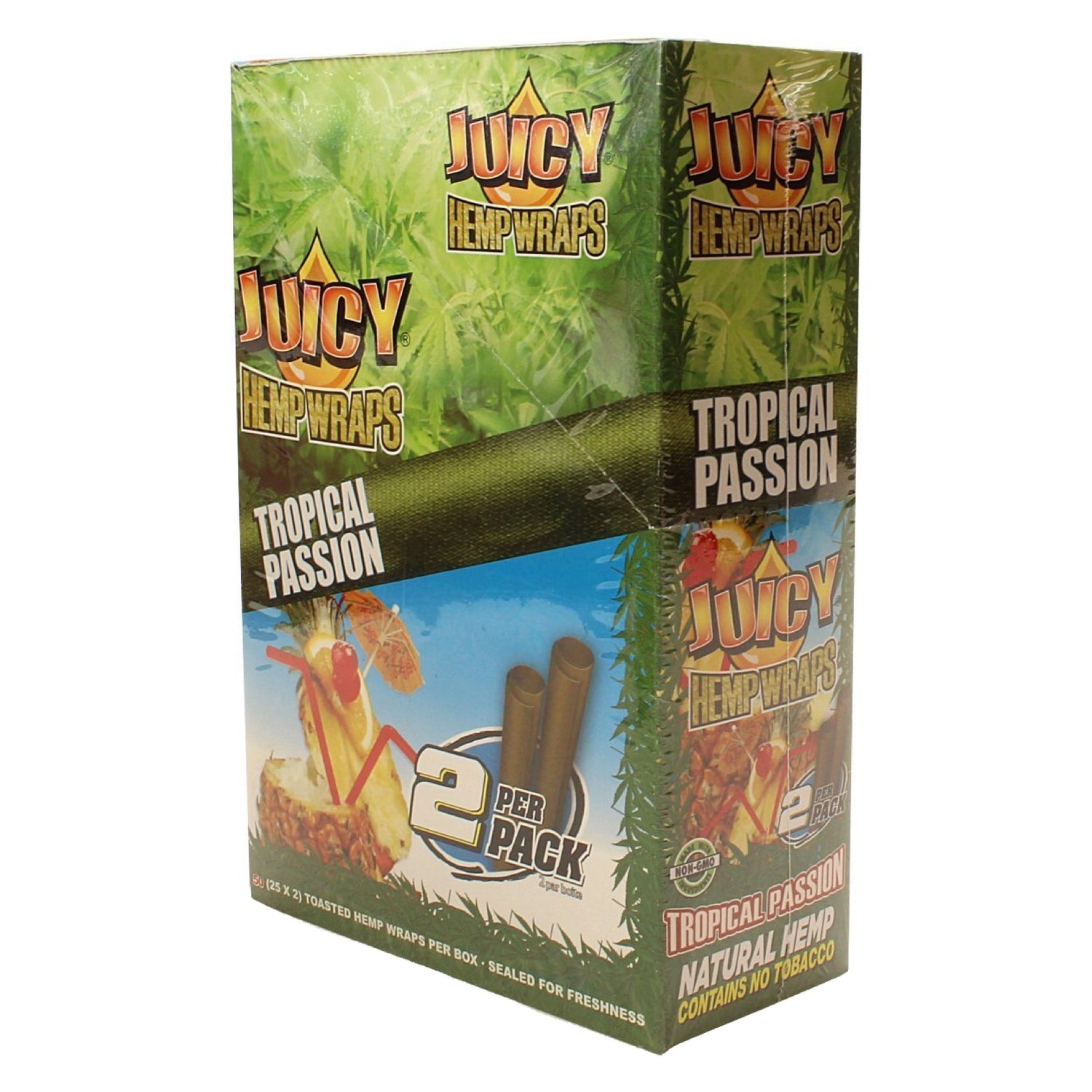 Juicy Jay's Natural Hemp Flavored Blunt Wraps (2-Pack) 