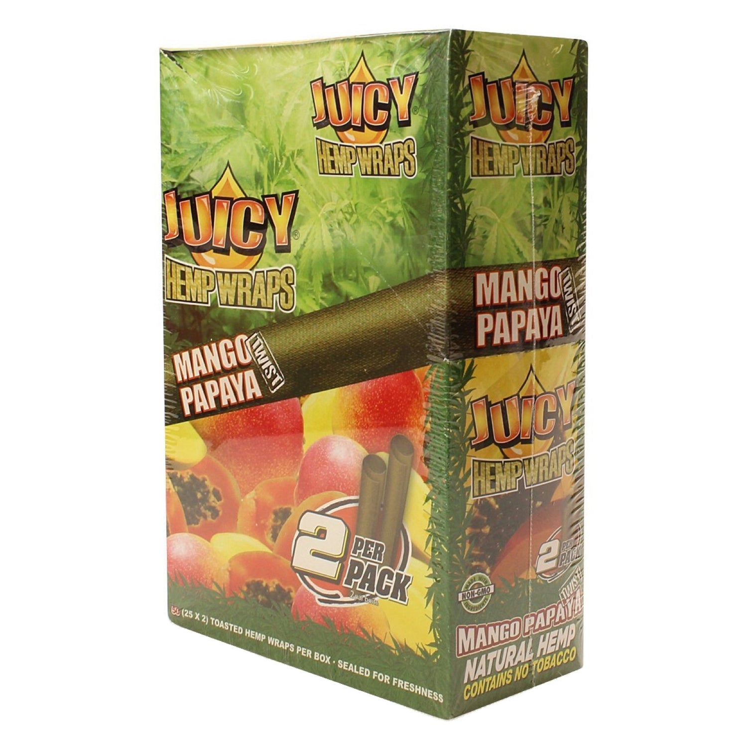 Juicy Jay's Natural Hemp Flavored Blunt Wraps (2-Pack) 