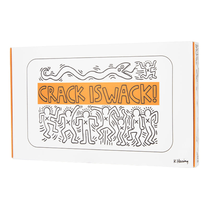 K. Haring “Crack is Wack” Glass Rolling Tray