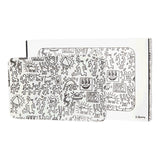 K. Haring Glass Rolling Tray - Black & White