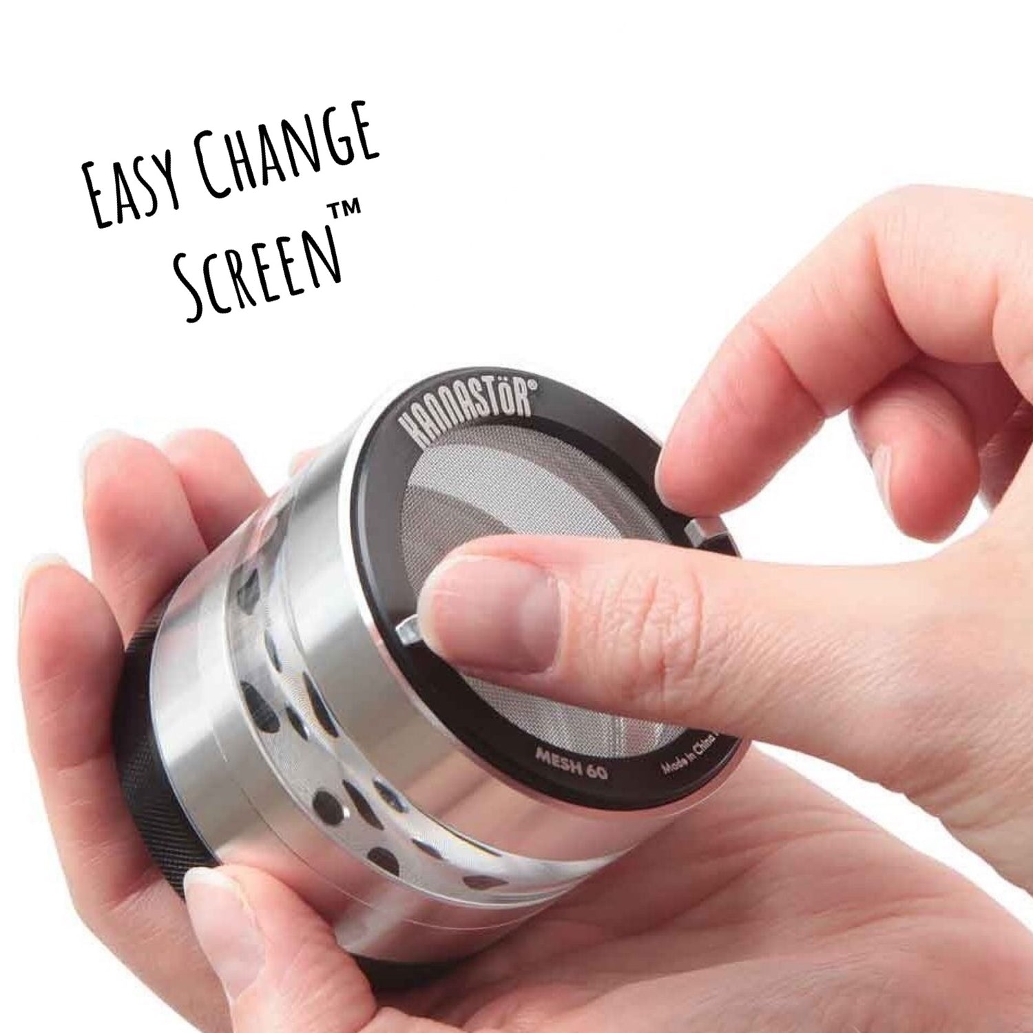 Kannastor 2.2” Solid Top 4-Piece Grinder 