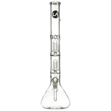 LA Pipes 20” 5mm Thick Double Showerhead Perc Beaker Bong