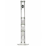 LA Pipes 20” 5mm Thick Double Showerhead Straight Tube Bong