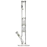 LA Pipes 20” 5mm Thick Double Showerhead Straight Tube Bong