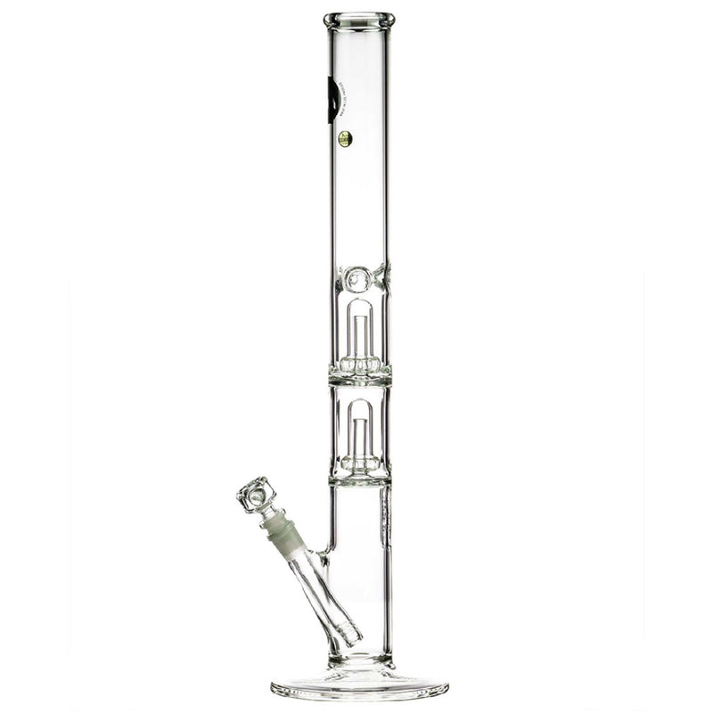 LA Pipes 20” 5mm Thick Double Showerhead Straight Tube Bong