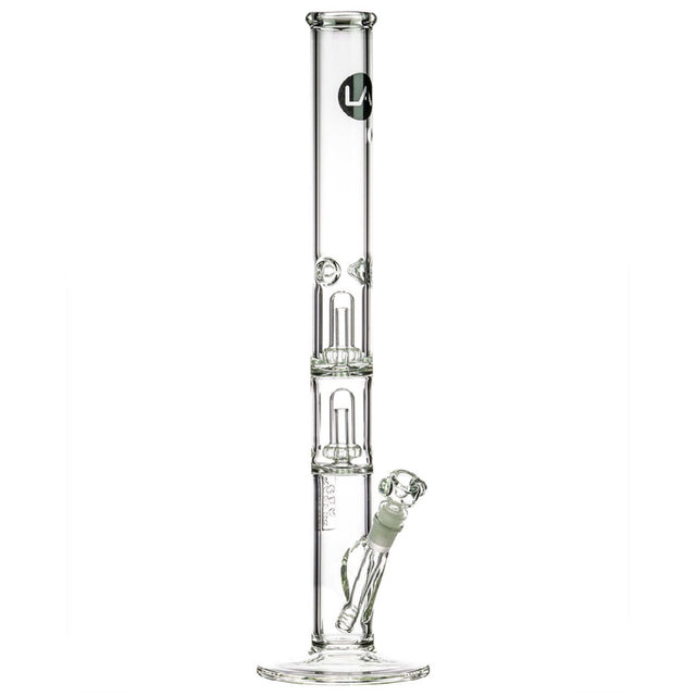 LA Pipes 20” 5mm Thick Double Showerhead Straight Tube Bong