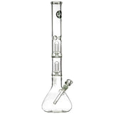 LA Pipes 20” 5mm Thick Double Showerhead Perc Beaker Bong