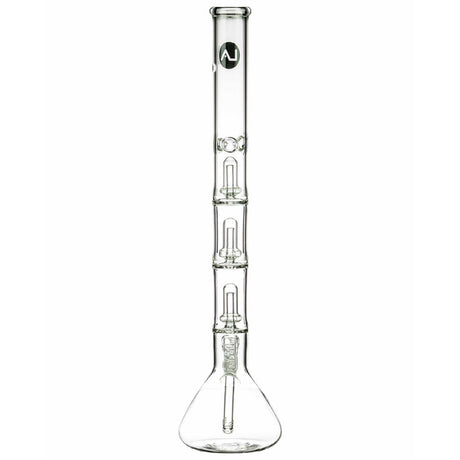 LA Pipes 24” 5mm Thick Triple Showerhead Perc Beaker Bong