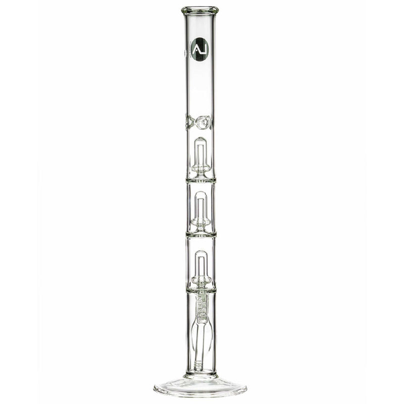 Straight Tube Water Pipe Triple Perclator Glass Smoking Pipe Glass