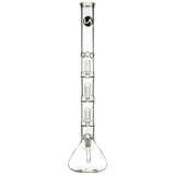 LA Pipes 24” 5mm Thick Triple Showerhead Perc Beaker Bong