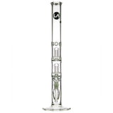 LA Pipes 20” 5mm Thick Double Showerhead Straight Tube Bong