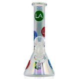 LA Pipes 9” Champagne Disco Beaker Bong 🌿🍯