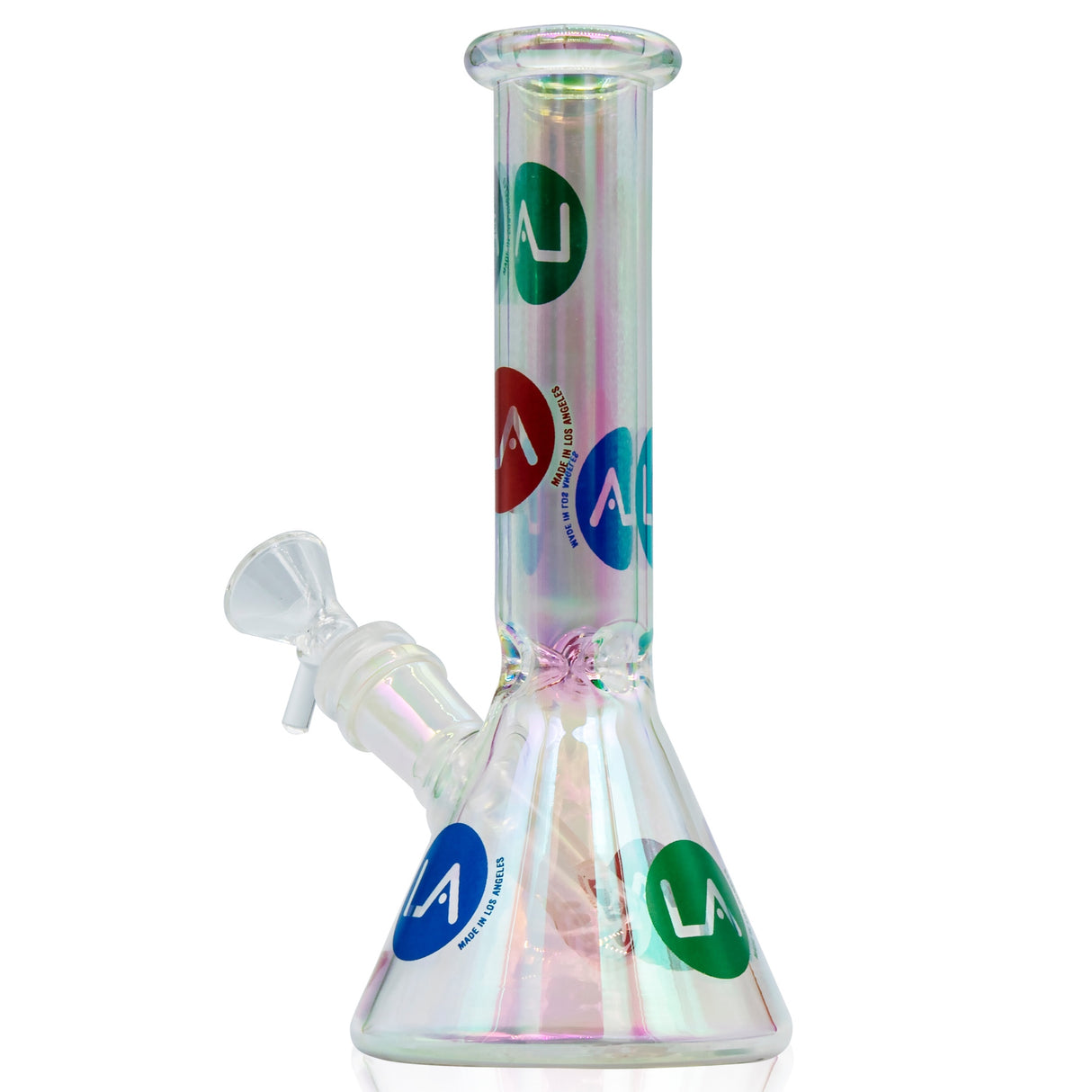 LA Pipes 9” Champagne Disco Beaker Bong 🌿🍯