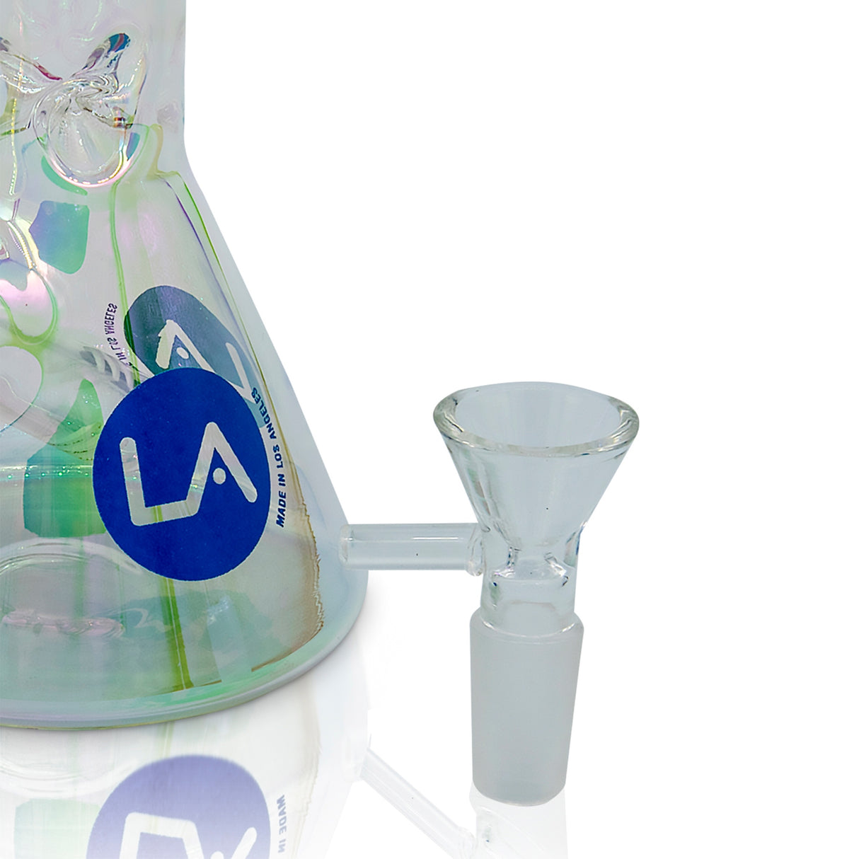 LA Pipes 9” Champagne Disco Beaker Bong 🌿🍯