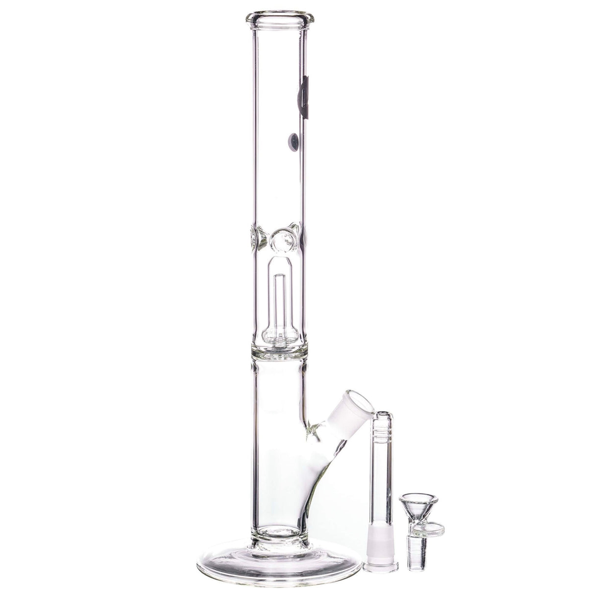 LA Pipes 12” Single Showerhead Perc Straight Tube Bong