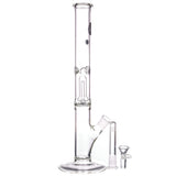 LA Pipes 12” Single Showerhead Perc Straight Tube Bong