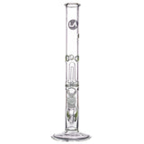 LA Pipes 12” Single Showerhead Perc Straight Tube Bong