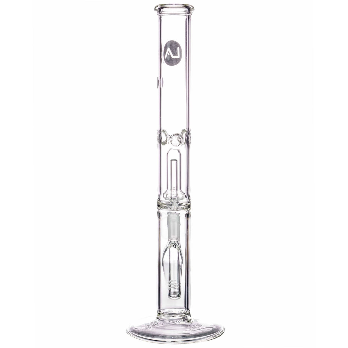 LA Pipes 12” Single Showerhead Perc Straight Tube Bong