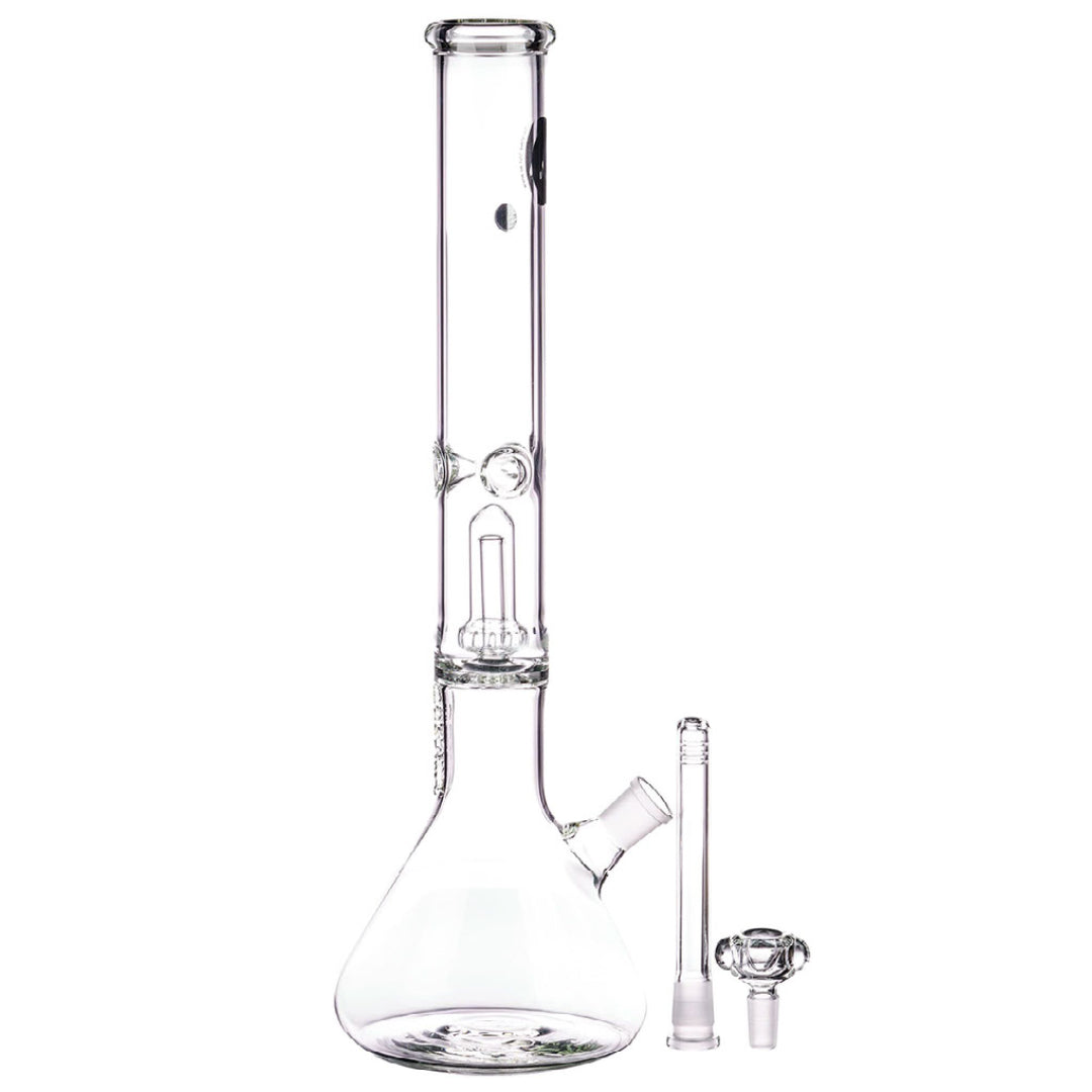 LA Pipes 16” 5mm Thick Showerhead Perc Beaker Bong