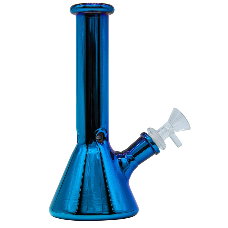 LA Pipes 8” Iridescent Glass Beaker Bong