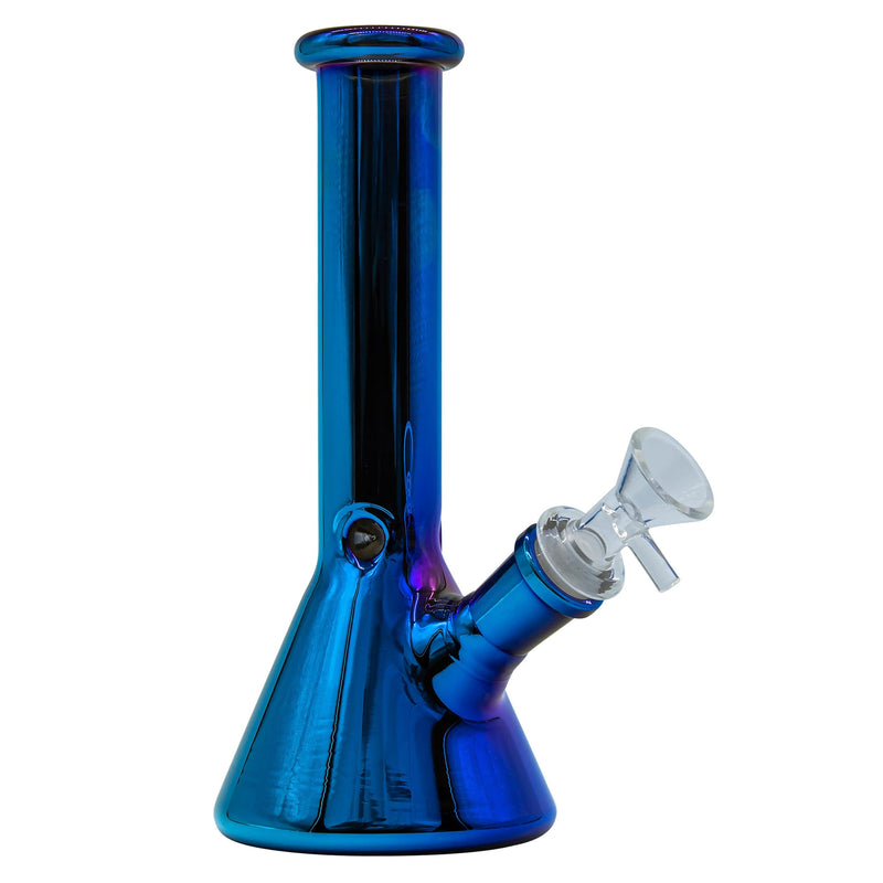 LA Pipes 8” Iridescent Glass Beaker Bong