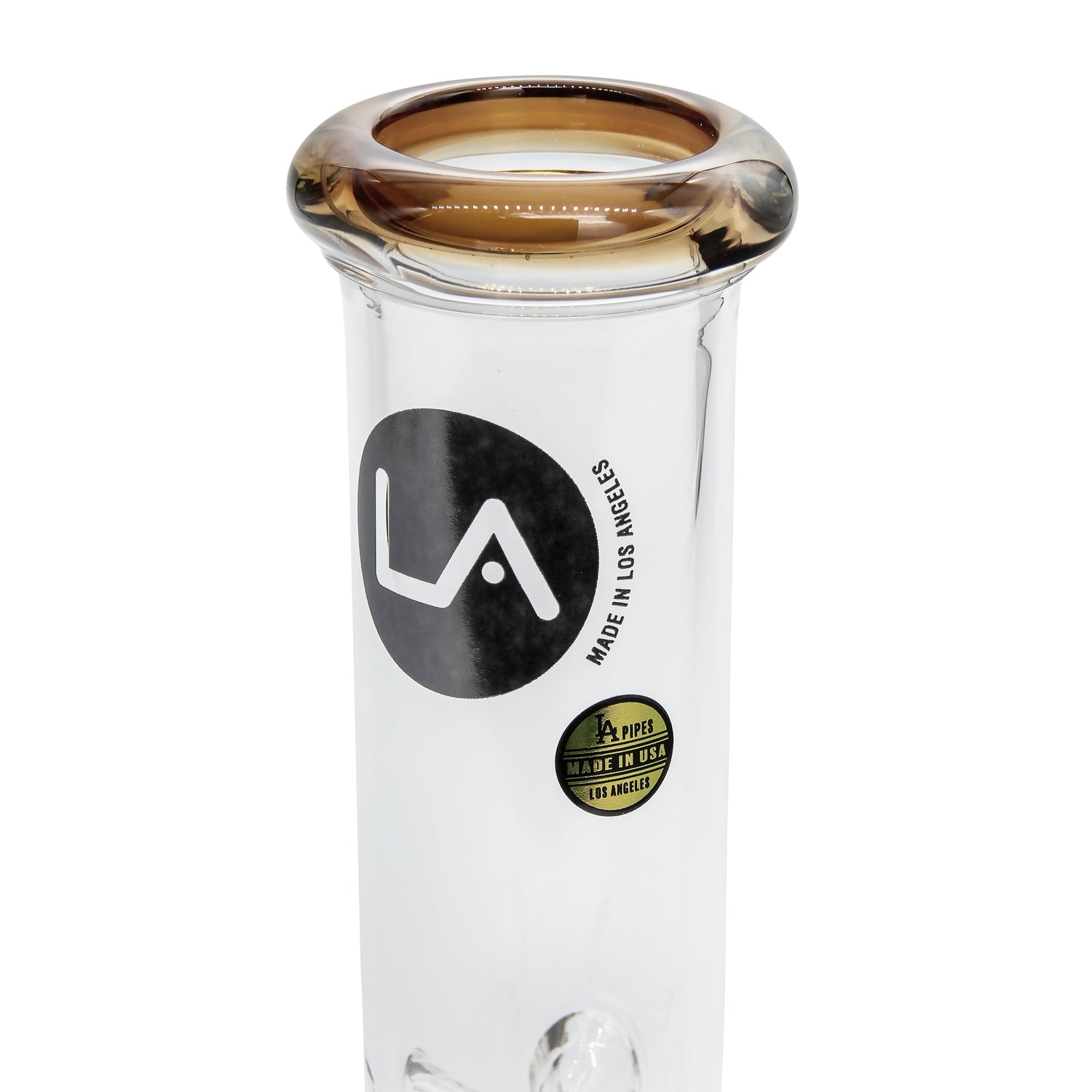 LA Pipes 8” Color Accented Mini Beaker Bong