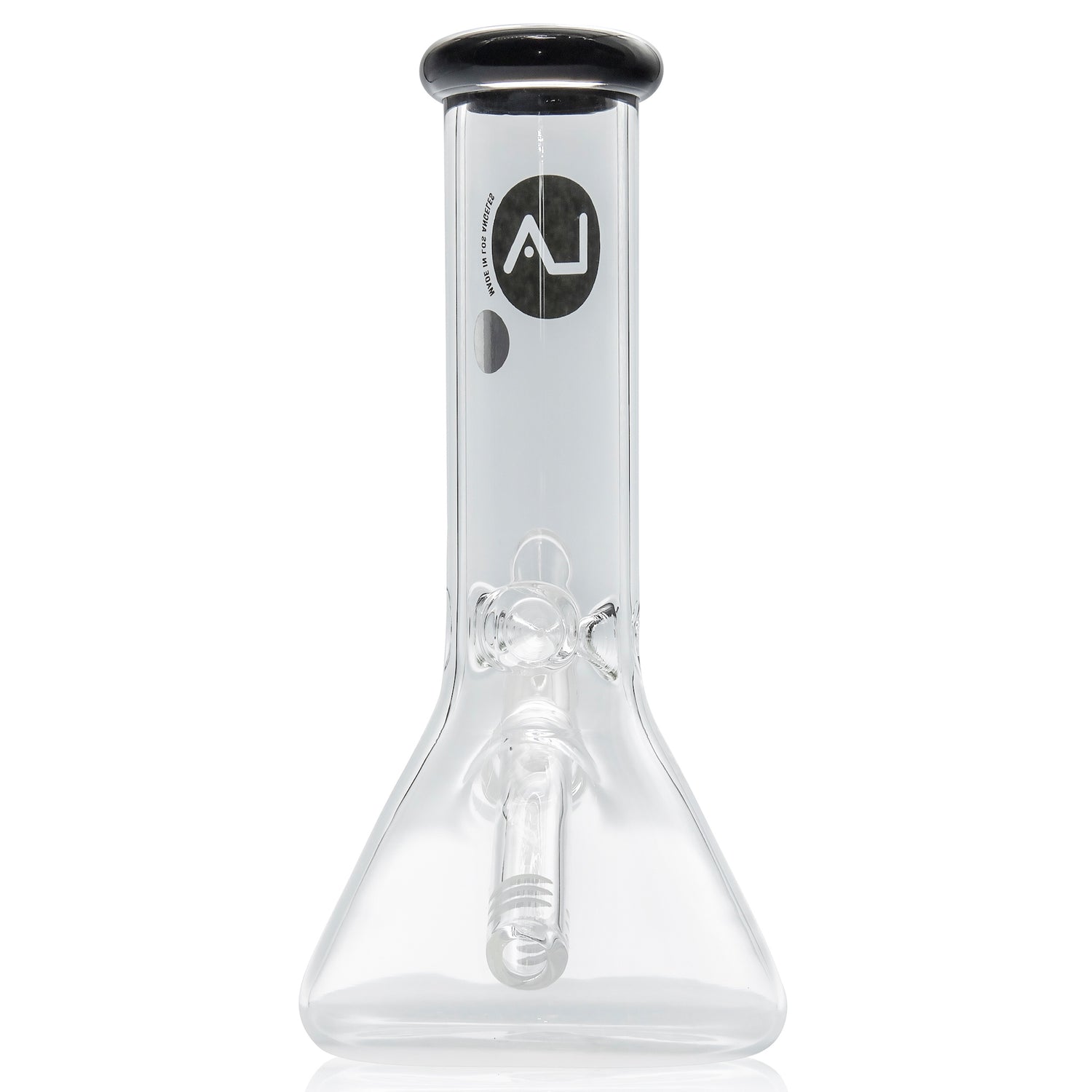 LA Pipes 8” Color Accented Mini Beaker Bong