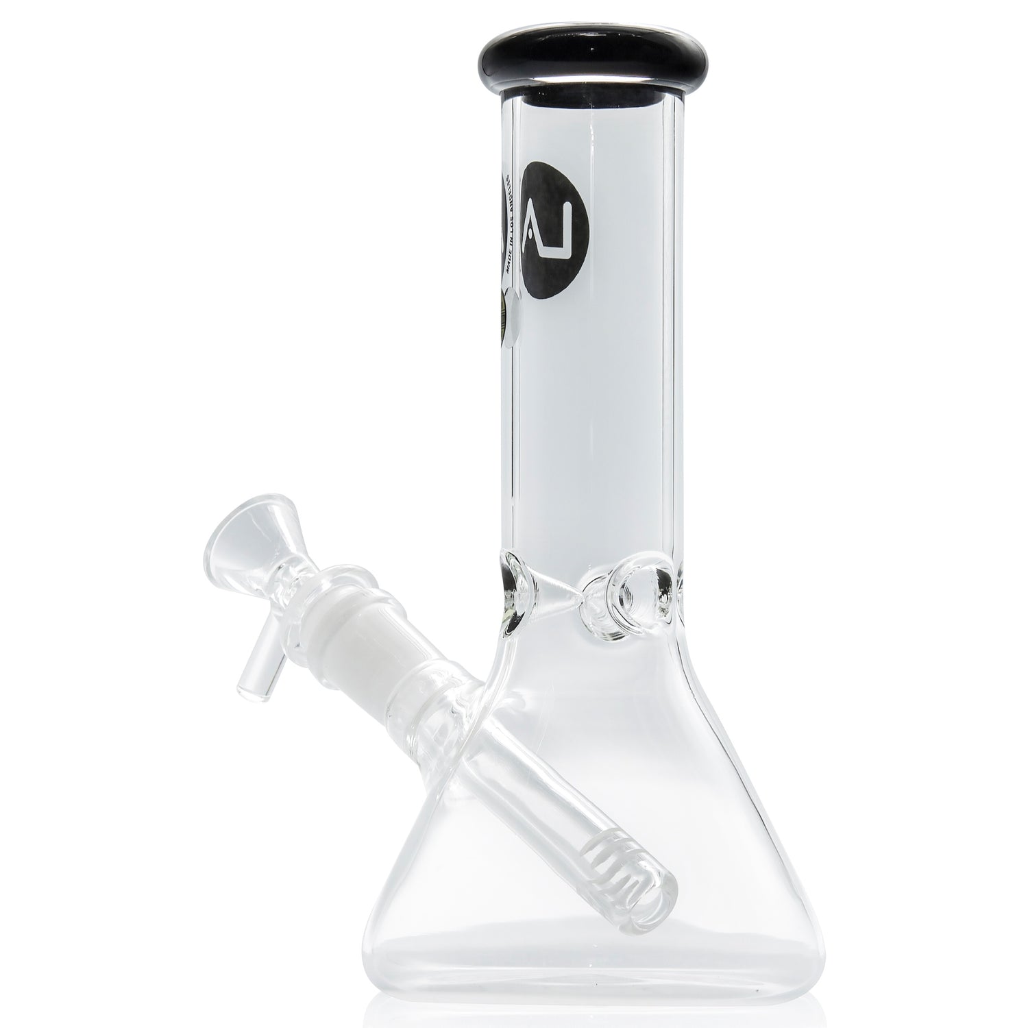 LA Pipes 8” Color Accented Mini Beaker Bong