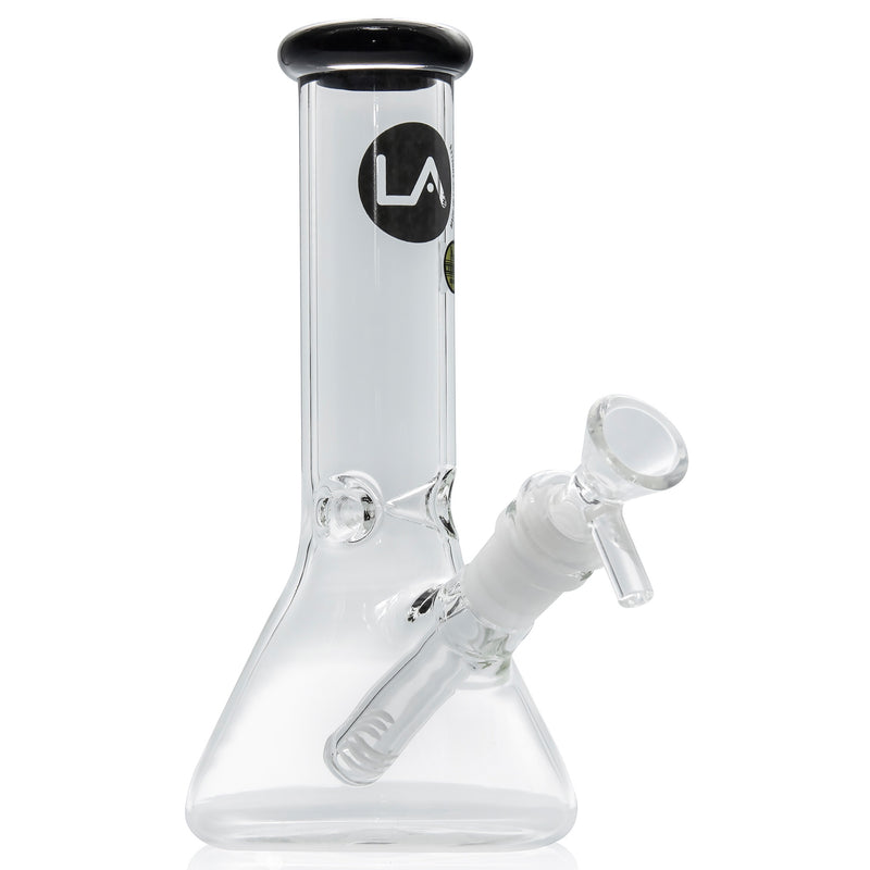 LA Pipes 8” Color Accented Mini Beaker Bong