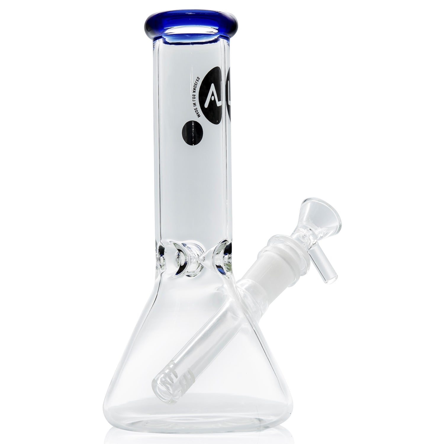 LA Pipes 8” Color Accented Mini Beaker Bong