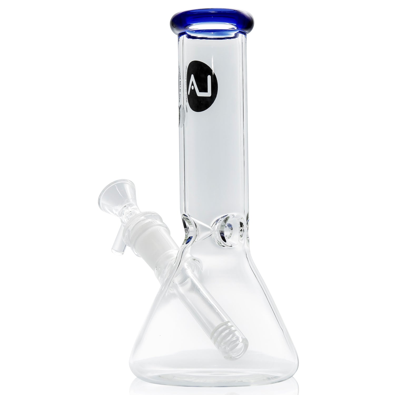LA Pipes 8” Color Accented Mini Beaker Bong