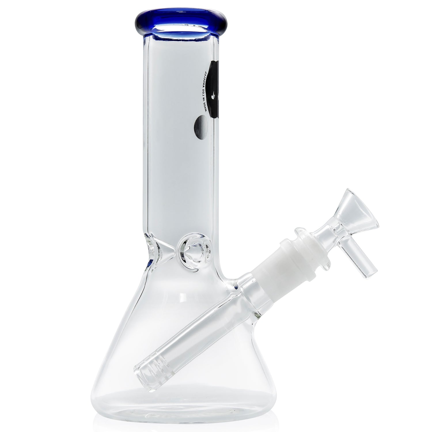 LA Pipes 8” Color Accented Mini Beaker Bong