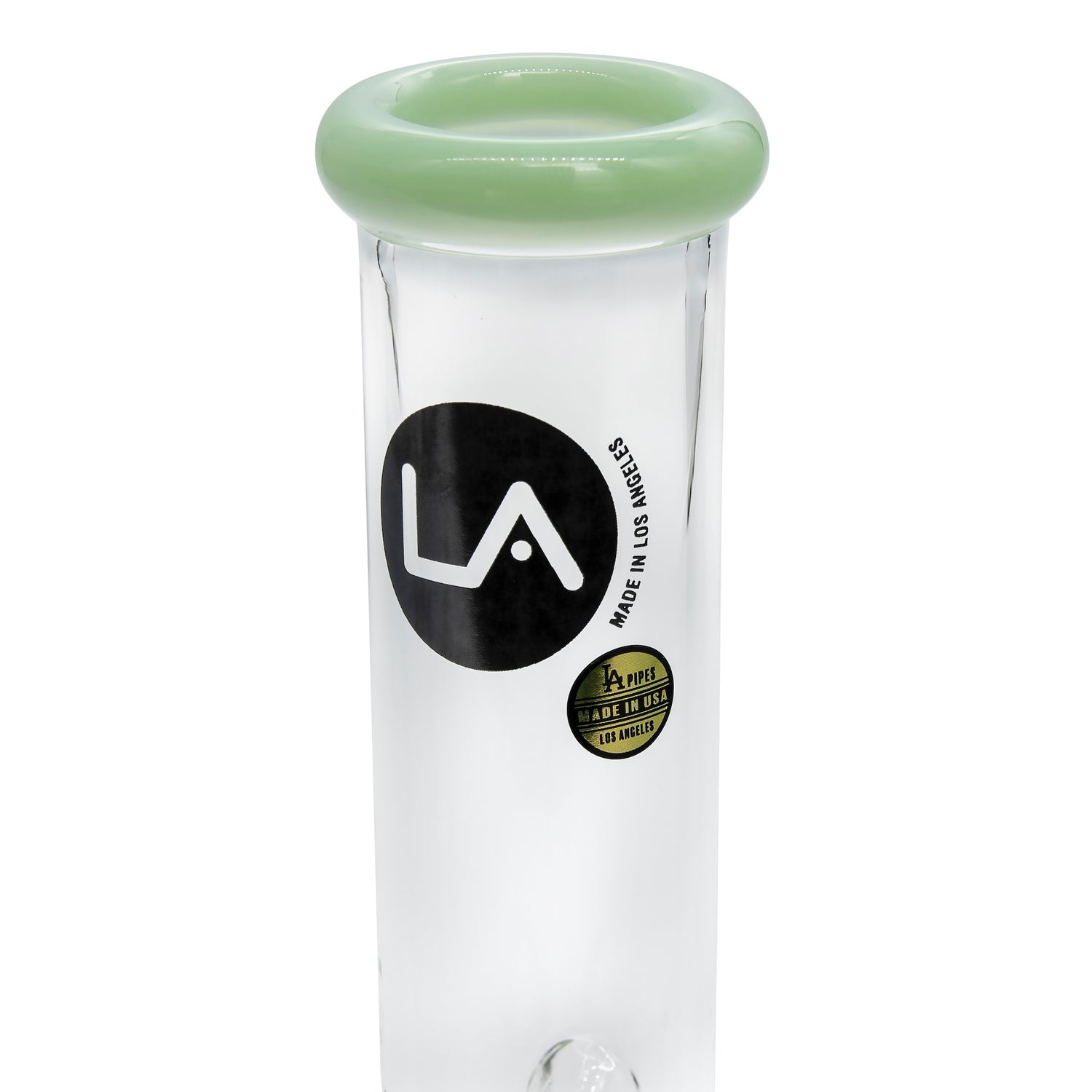LA Pipes 8” Color Accented Mini Beaker Bong