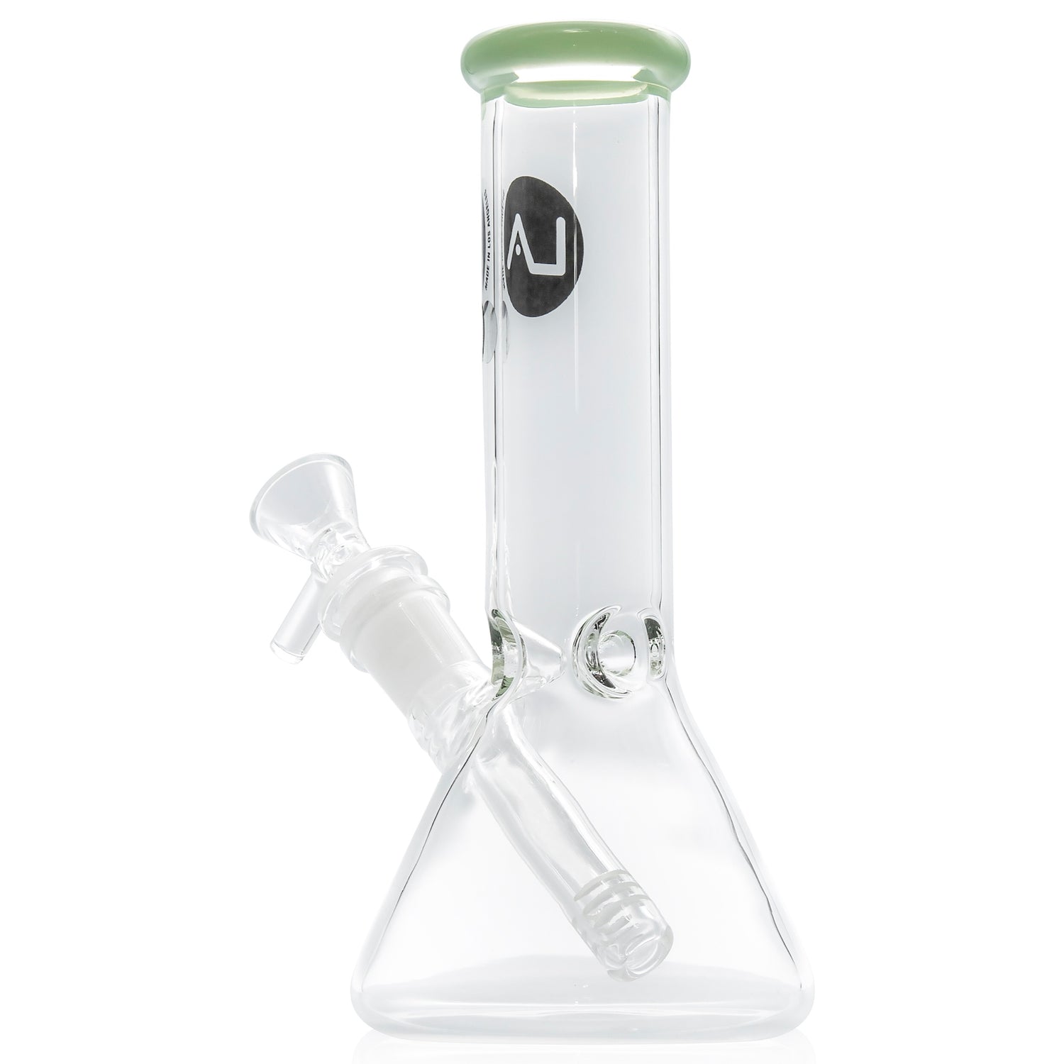 LA Pipes 8” Color Accented Mini Beaker Bong