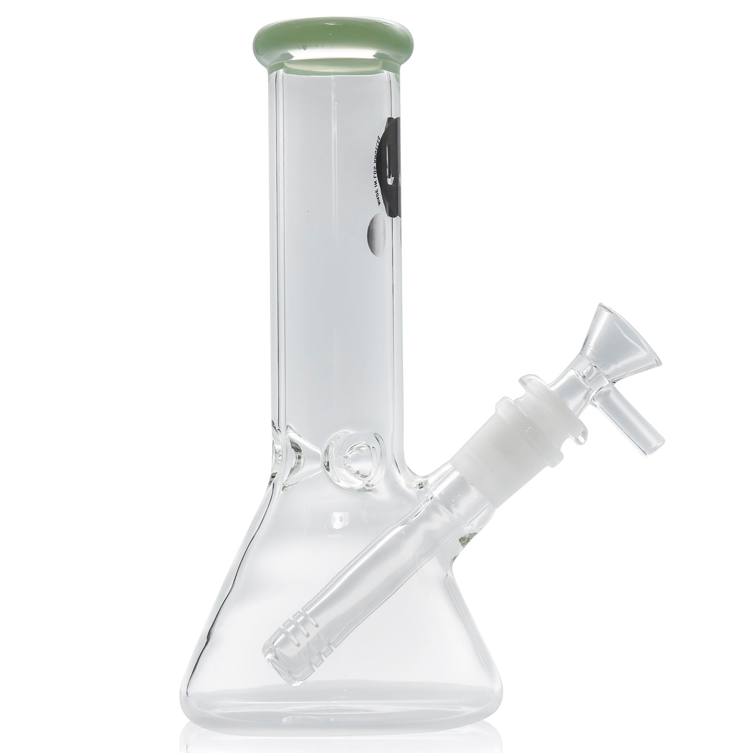 LA Pipes 8” Color Accented Mini Beaker Bong
