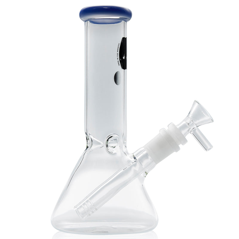 LA Pipes 8” Color Accented Mini Beaker Bong