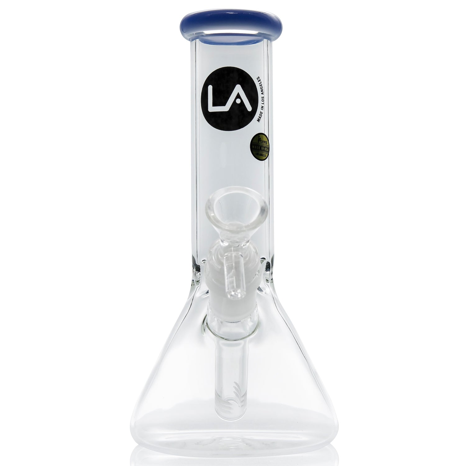 LA Pipes 8” Color Accented Mini Beaker Bong