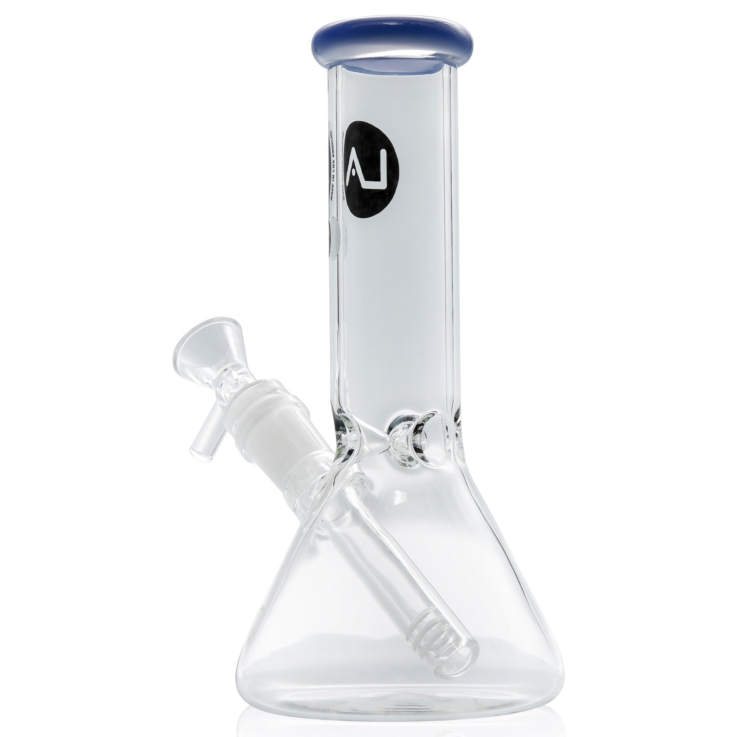 LA Pipes 8” Color Accented Mini Beaker Bong
