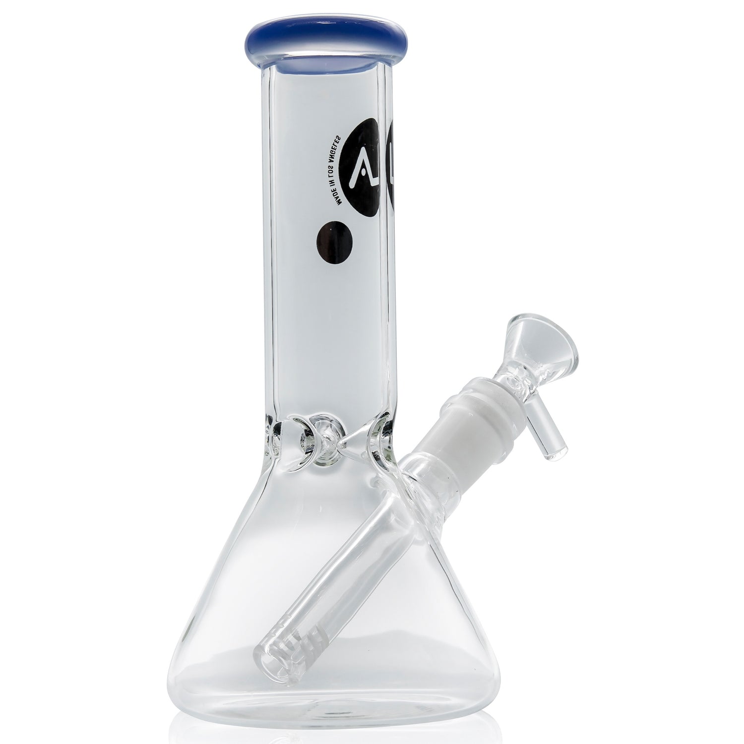 LA Pipes 8” Color Accented Mini Beaker Bong