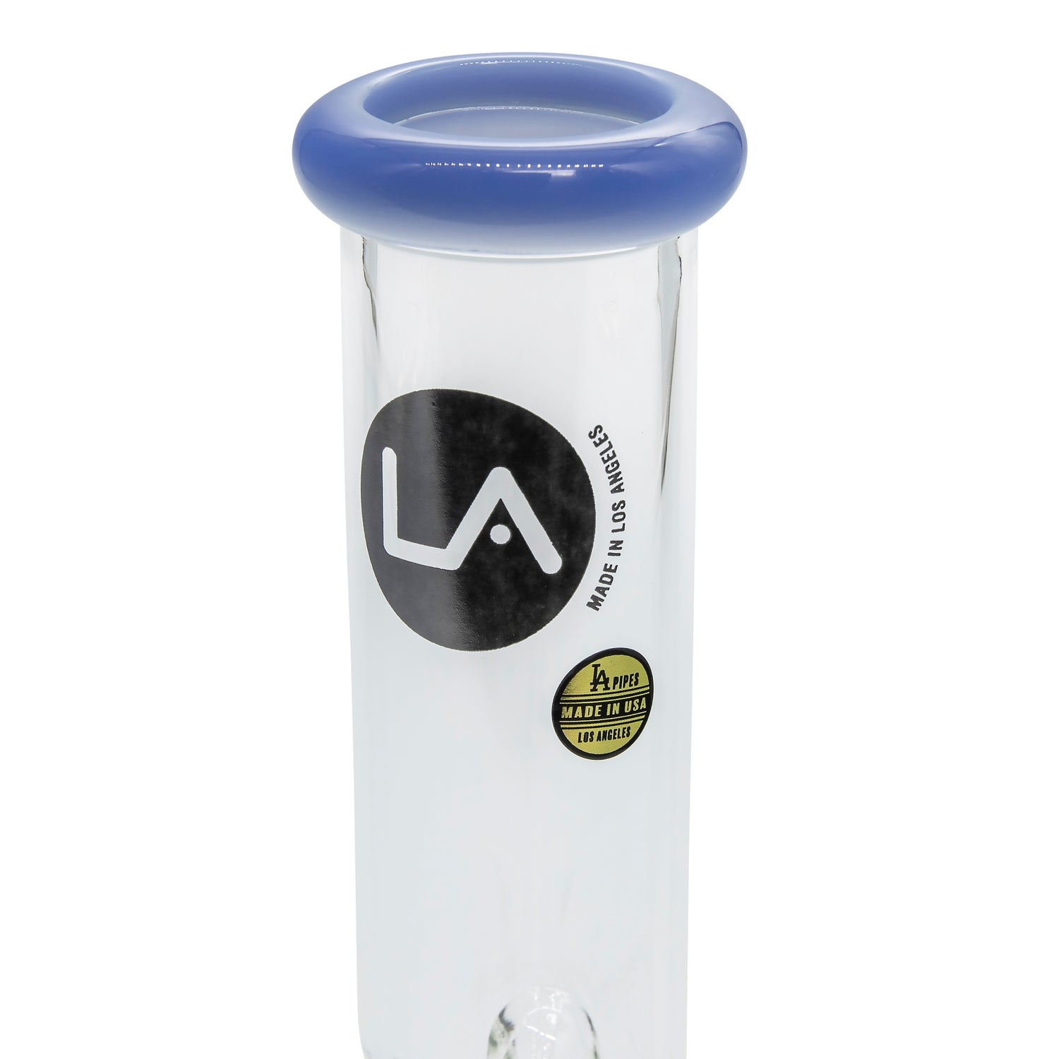 LA Pipes 8” Color Accented Mini Beaker Bong