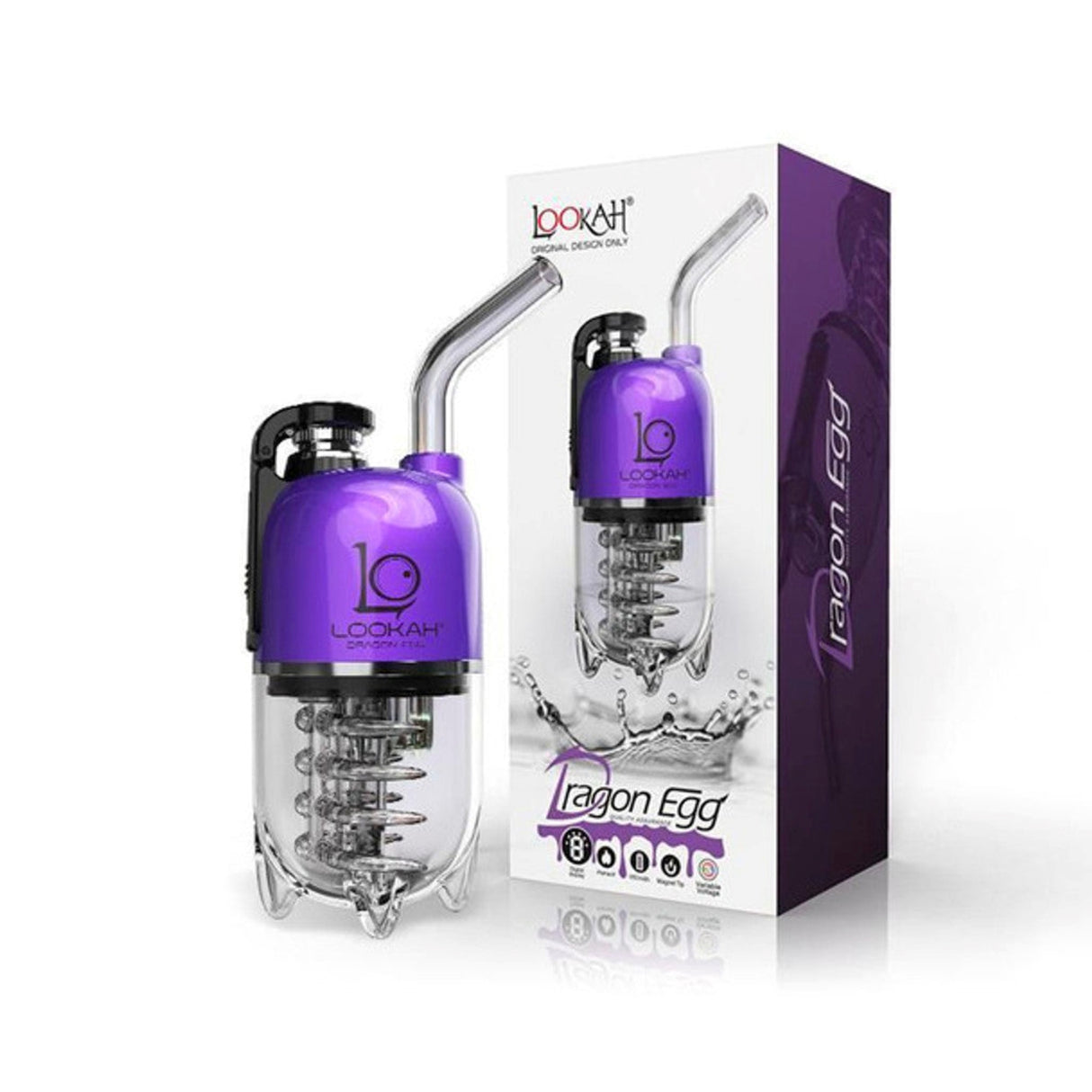 Lookah Dragon Egg Electric Dab Rig Purple