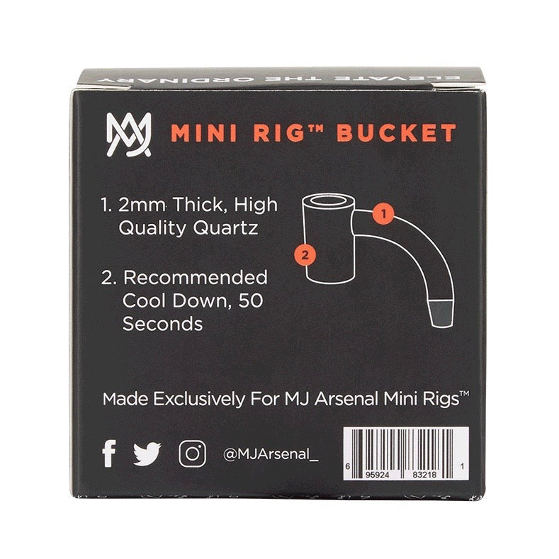 MJ Arsenal Mini Rig Quartz Bucket - 10mm Male