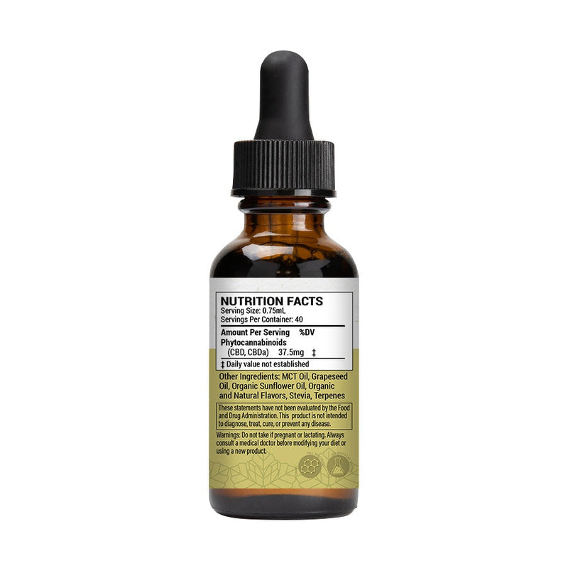 Tasty Drops Hemp Oil Tincture (1oz, 1500mg CBD)💧