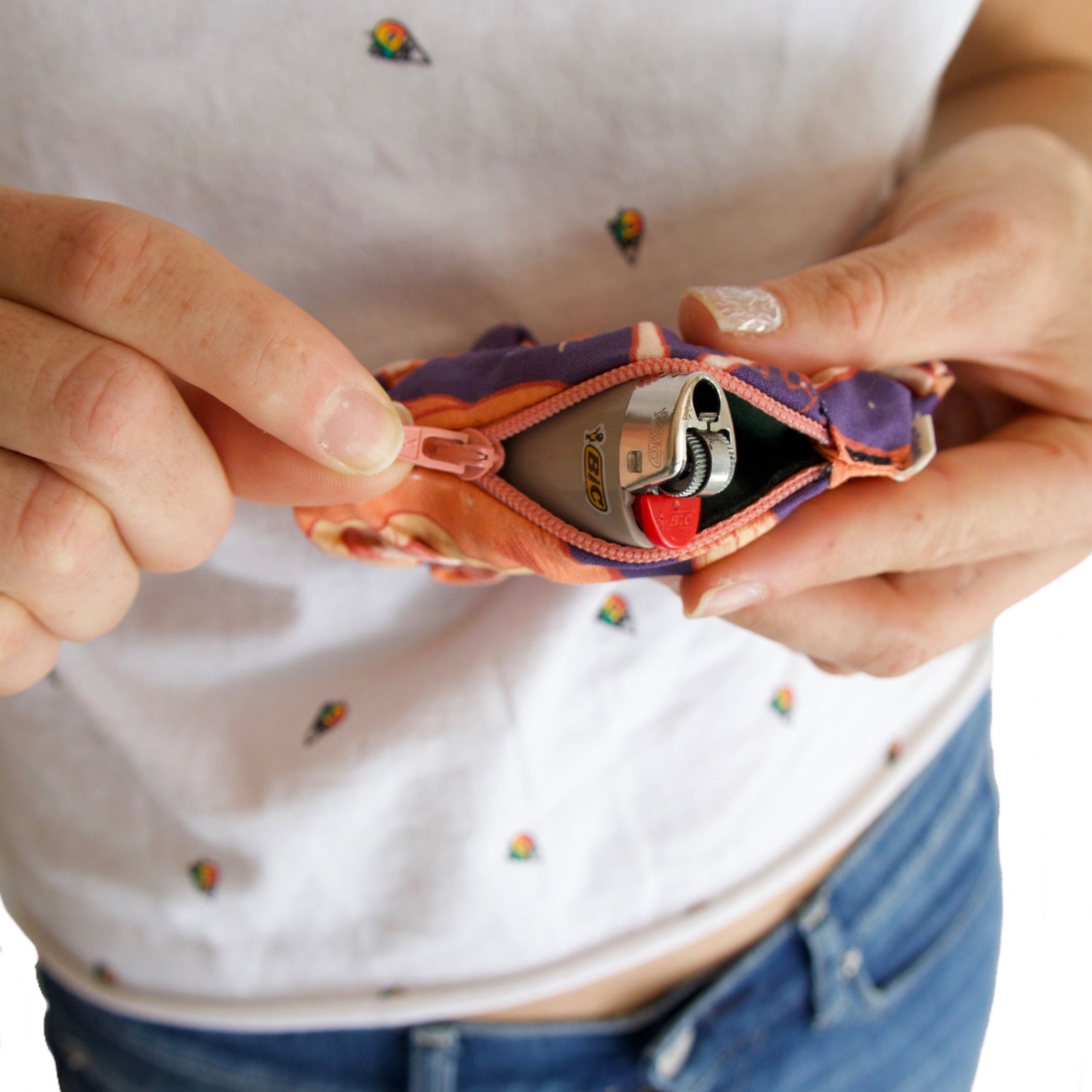 Blue Fiesta “Magical Mushrooms” Stash Pocket Scrunchie