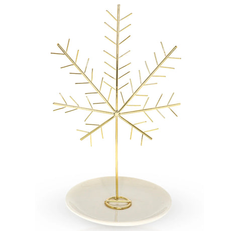 Gold Cannabis Leaf Jewelry Tree