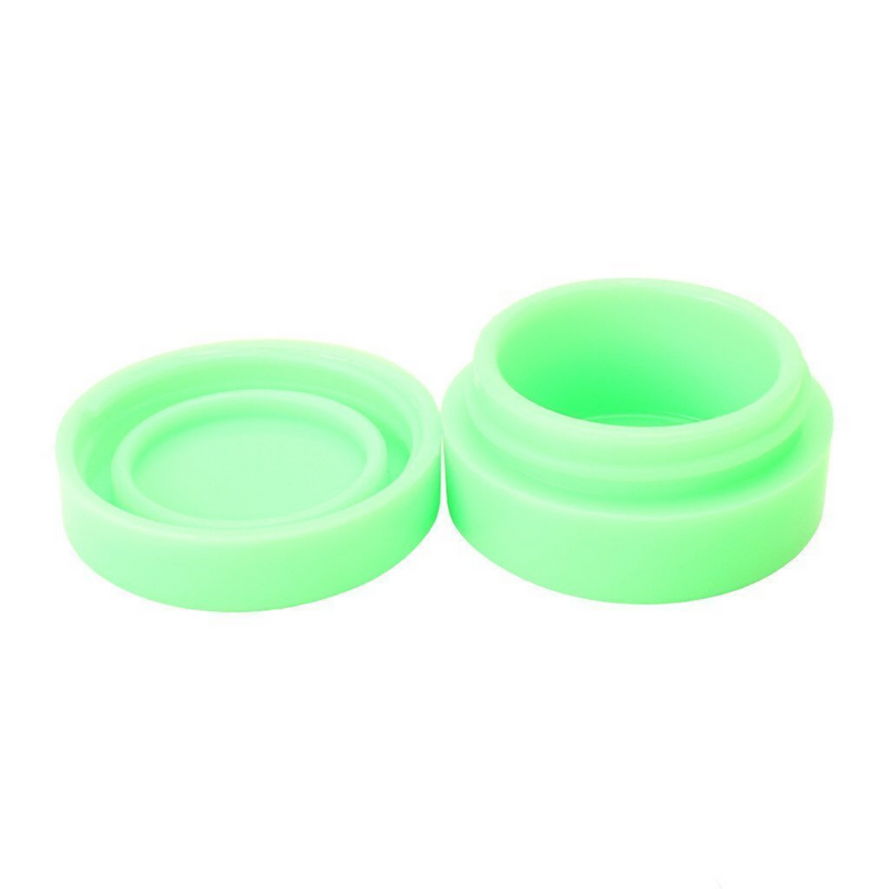 NoGoo Glow in the Dark Non-Stick Silicone Containers (5-Pack) 