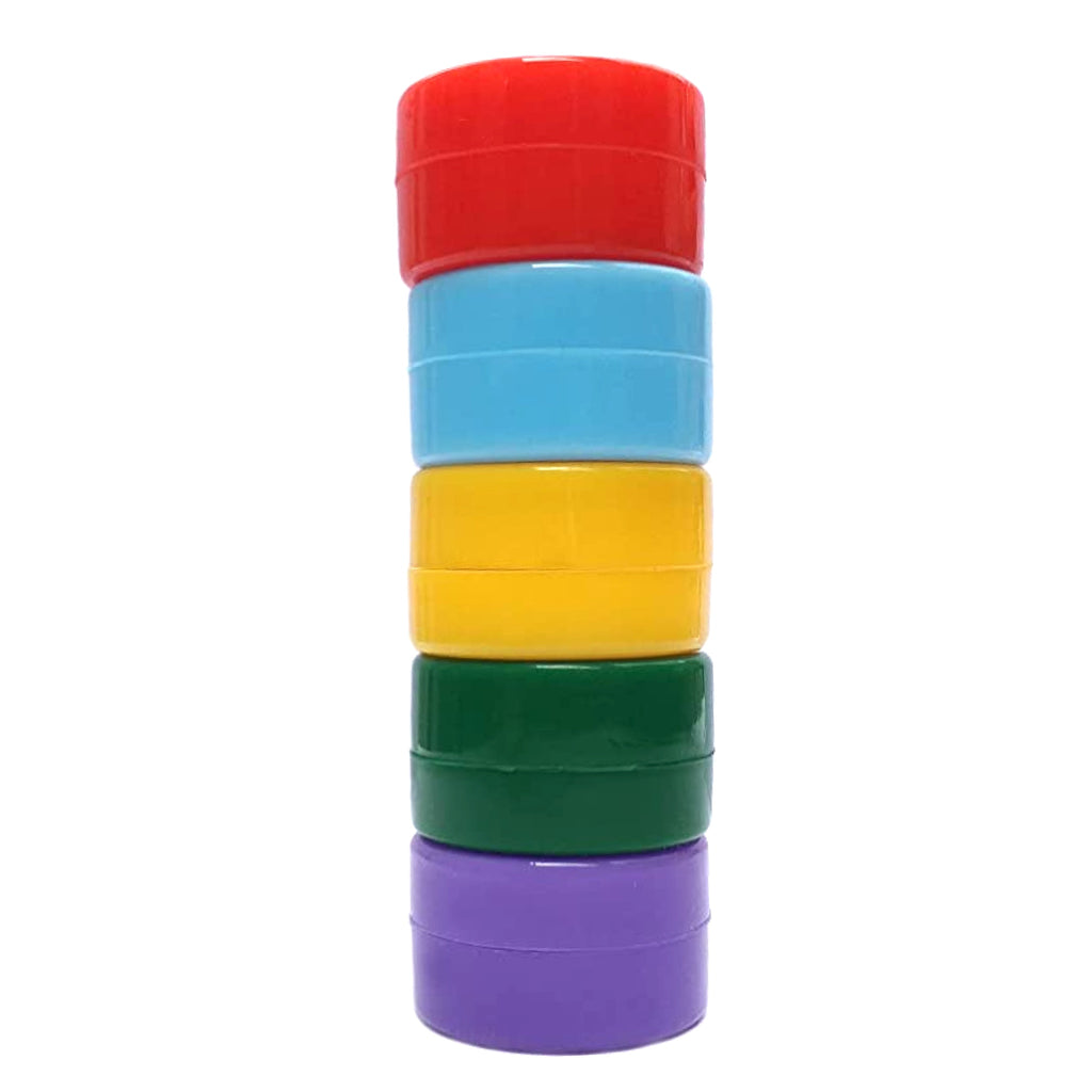 5PS 3ML Jar Storage Box Silicone Container Mix Colors Nonstick Concentrate Containers  Jars Silicone Case for Oil Wax