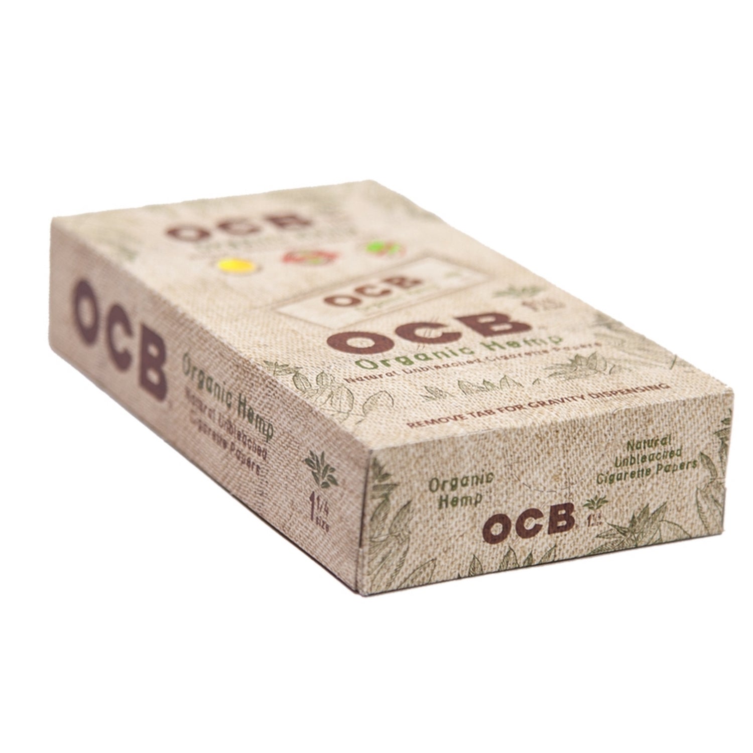 OCB 1.25” Unbleached Organic Hemp Rolling Papers 